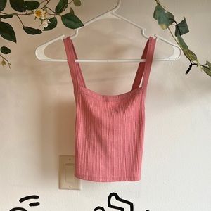 American Eagle Cross-Back Cropped Tank Top Size Medium